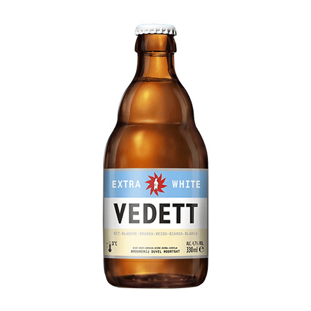 Bia Vedett Extra White 4,7% – Chai 330ml – Thùng 24 Chai