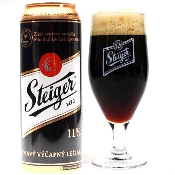 Bia Steiger Đen 4,5% – Lon 500ml – Thùng 24 Lon