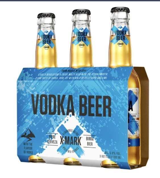 Bia X-Mark Vodka Beer 5.9% – Chai 330ml – Thùng 24 Chai