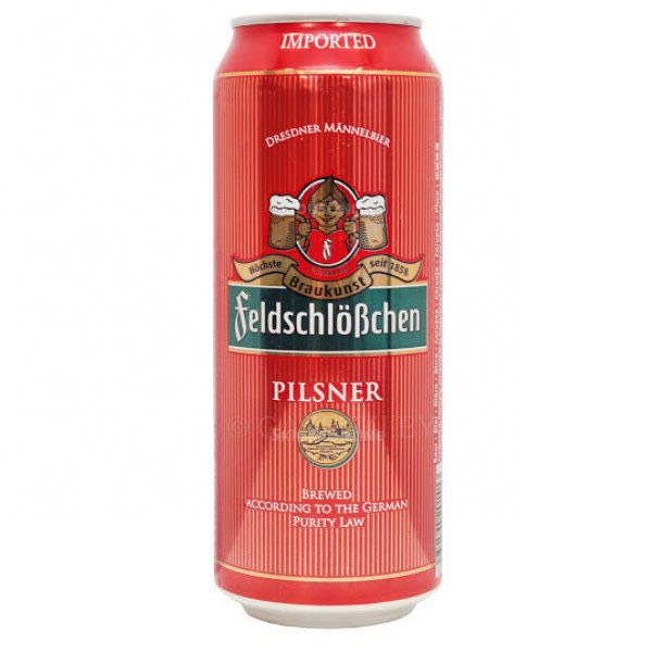Bia Feldschlobchen Pilsner 4.9% – Lon 500ml – Thùng 24 Lon