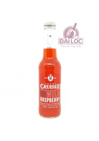 Rượu Trái Cây Vodka Cruiser Wild Raspberry 4.6% – Chai 275ml – Thùng 24 Chai