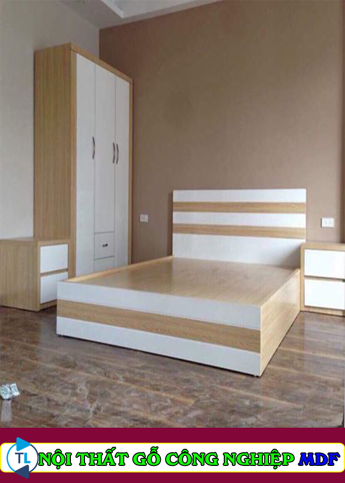 Giường Bằng Gỗ Công Nghiệp MDF