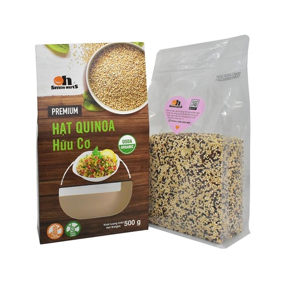 Hạt Diêm Mạch Quinoa Mix Hữu Cơ Smile Nuts Hộp 500g - Nhập Khẩu Từ Peru