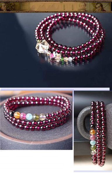Vòng Đá Garnet  Hợp mệnh Hỏa và  Thổ