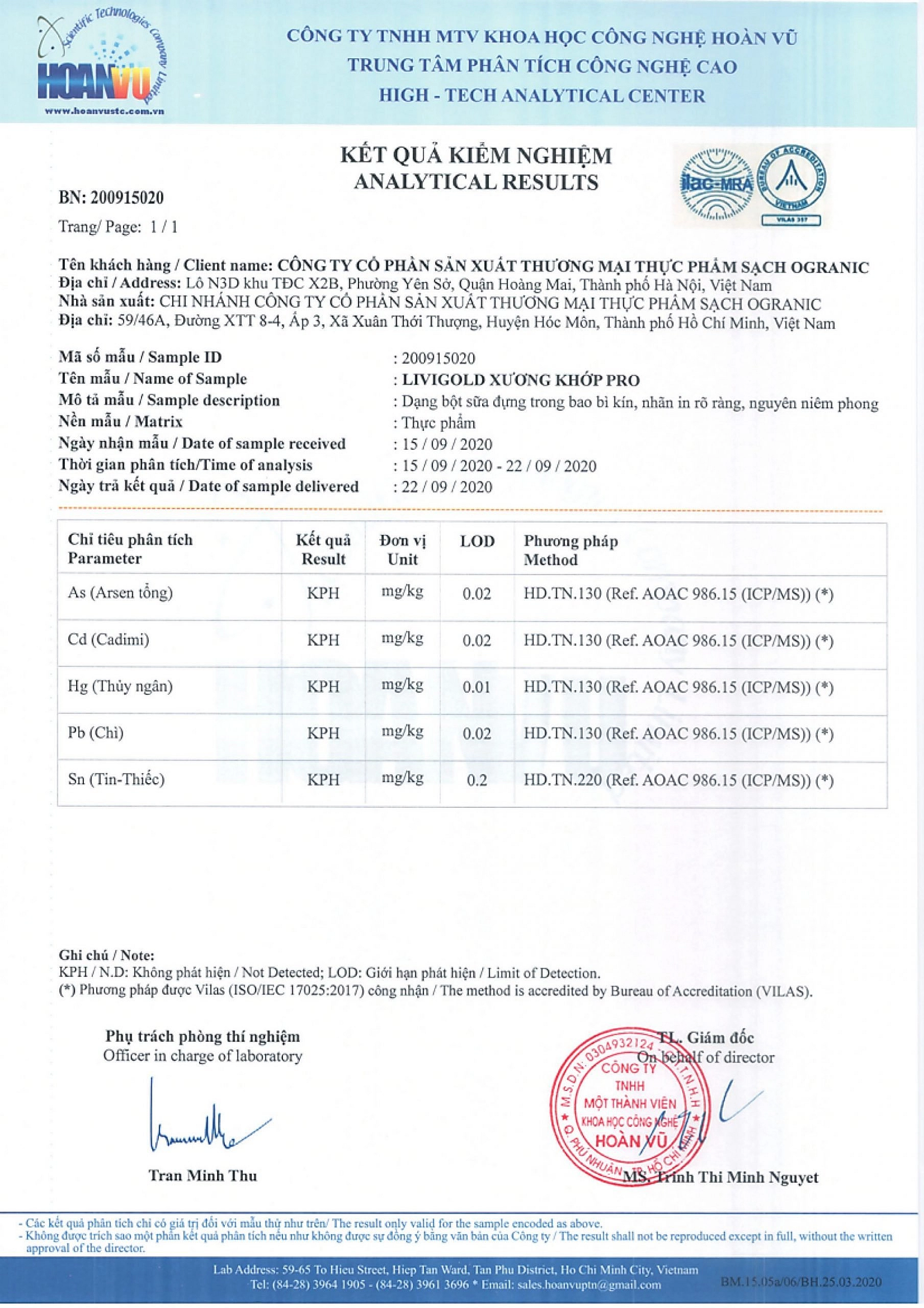 Livigold Xương khớp PRO 900gr