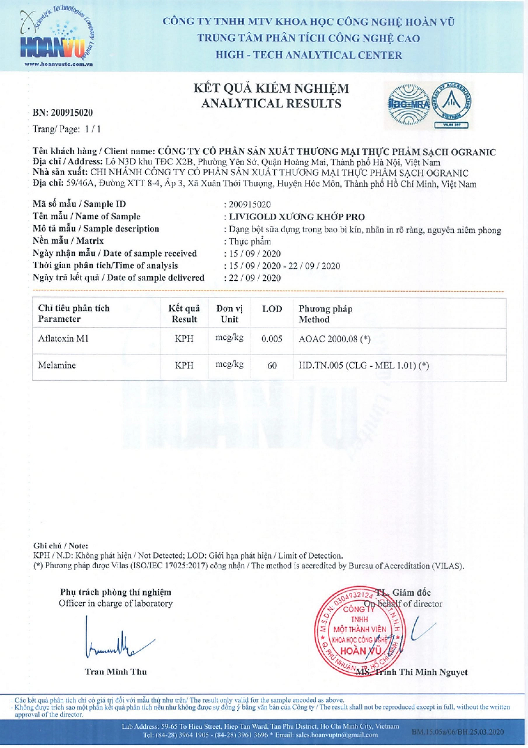 Livigold Xương khớp PRO 900gr