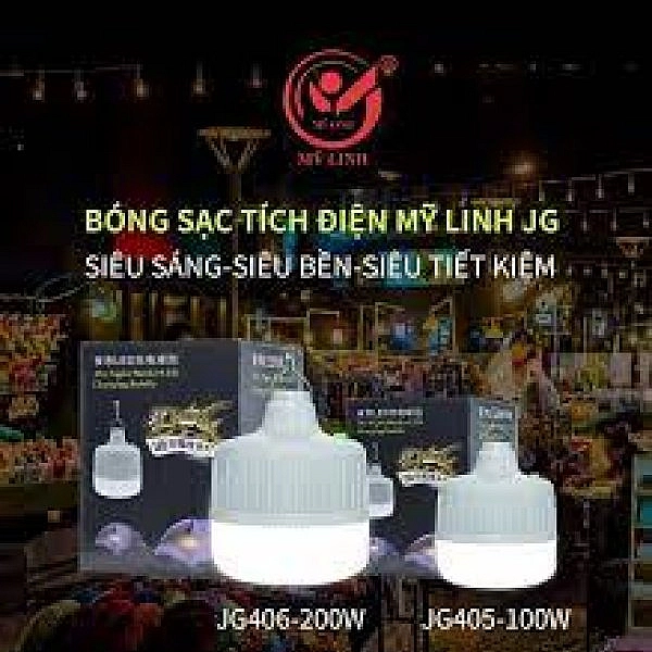 BÓNG ĐÈN LED SẠC TÍCH ĐIỆN MỸ LINH 200W