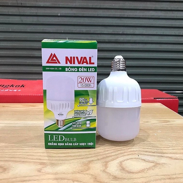 Led trụ 20W NIVAL trắng