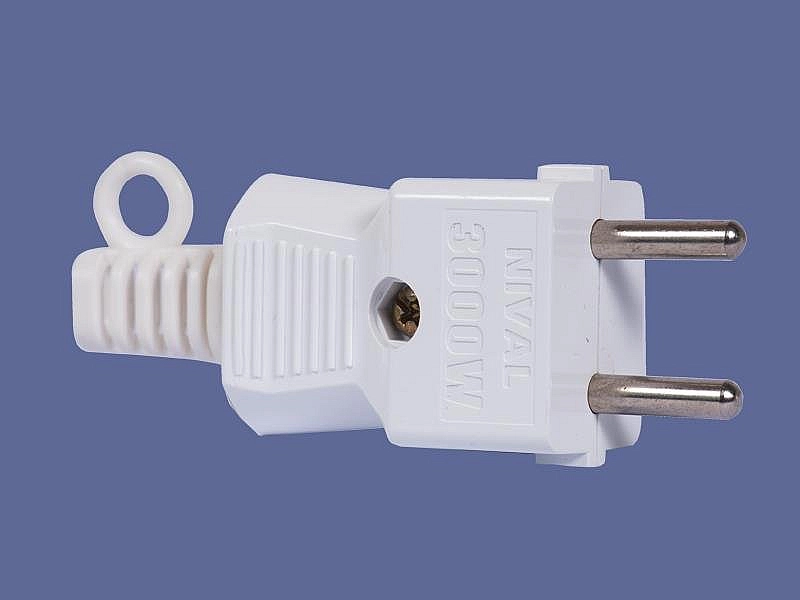 Phích cắm công nghiệp 3000w màu trắng Nival PN503