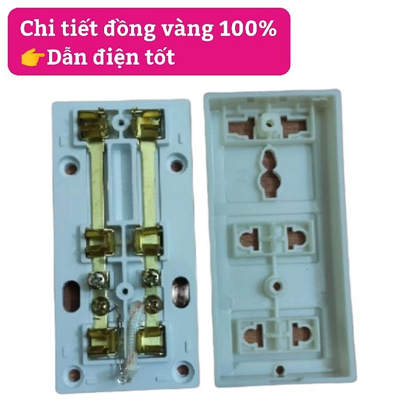 Ổ CẤM 3 LỖ NIVAL DN218