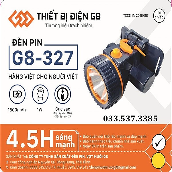 Đèn đội G8-327 chất lượng cao