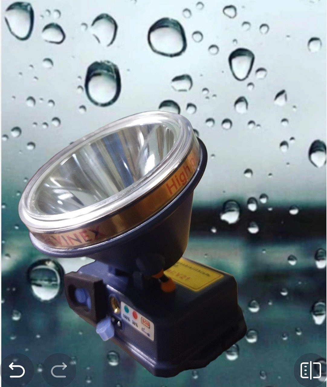 Đèn đội V21 trắng-Vinex chống nước chóa to