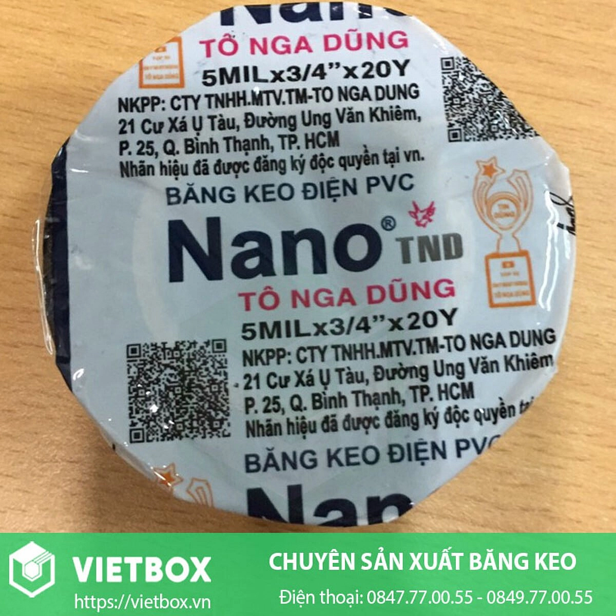 Băng Keo Điện NANO Tô Nga Dũng ( 10Y_ Lõi Xanh )