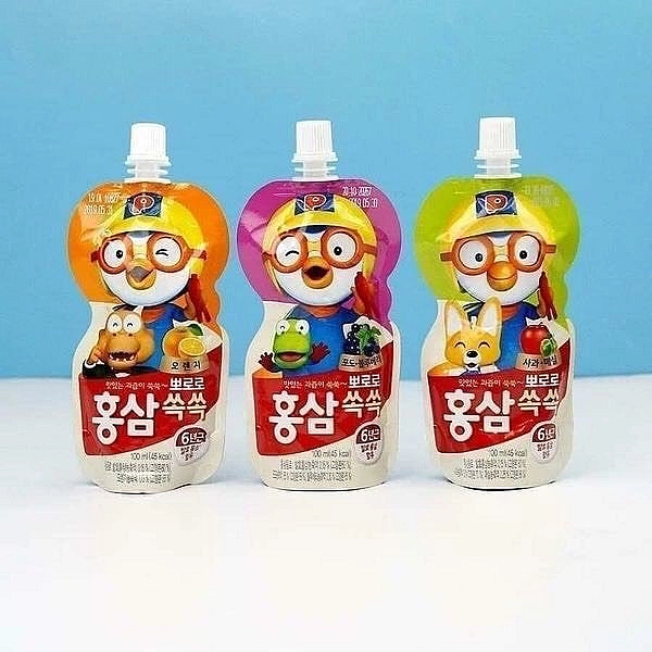 Nước hồng sâm PORORO