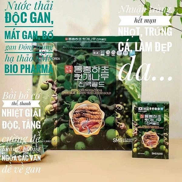 Nước Bổ Gan, Thải Độc Đông Trùng Hạ Thảo Dongchunghacho & Oriental Raisin Tree Liquid Gold