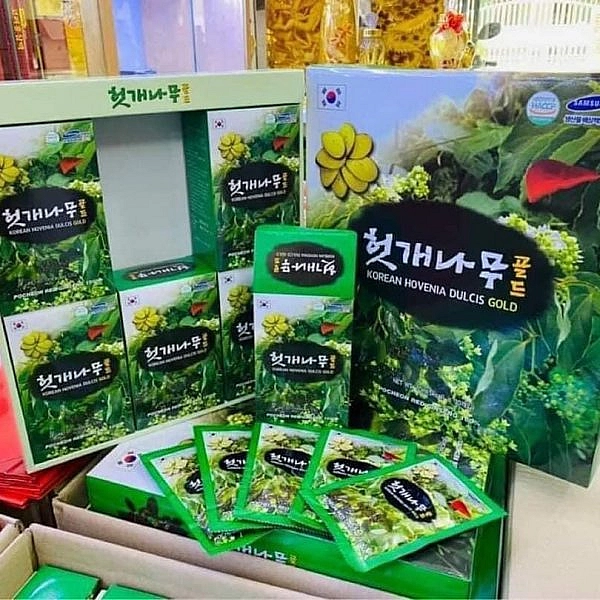 Nước mát gan tiêu độc giai rượu Hovenia Dulcis Gold Pocheon