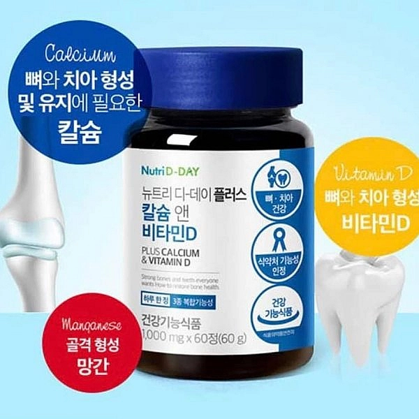 Viên uống bổ sung Canxi và Vitamin Nutri D-Day