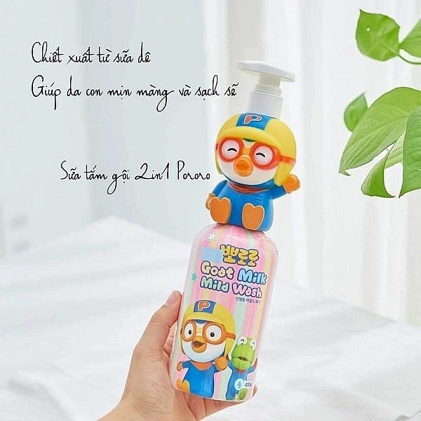 Sữa Tắm Pororo Trẻ Em 3 In1 Hàn Quốc