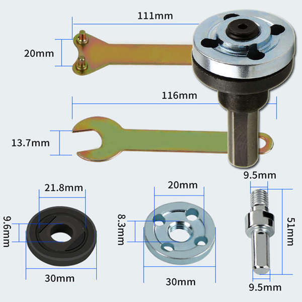 Đầu chuyển khoan thành cắt trục 9,5mm