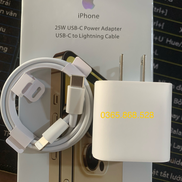 Bộ sạc nhanh iphone 25w