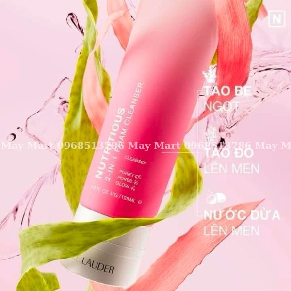 Sữa rửa mặt lựu đỏ ESTEE LAUDER Nutritious 2-in-1 Foam Cleanser 125ml (Mẫu Mới - Date 2026)