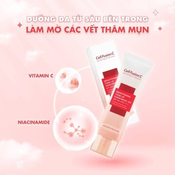 Kem Chống Nắng Cell Fusion C Nâng Tông Da Tuýp 50ml Brightening Tone Up Sunscreen 100 SPF50+/ PA ++++