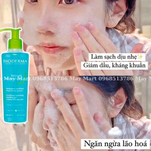 Gel Rửa Mặt Bioderma Dành Cho Da Dầu & Hỗn Hợp 500ml
