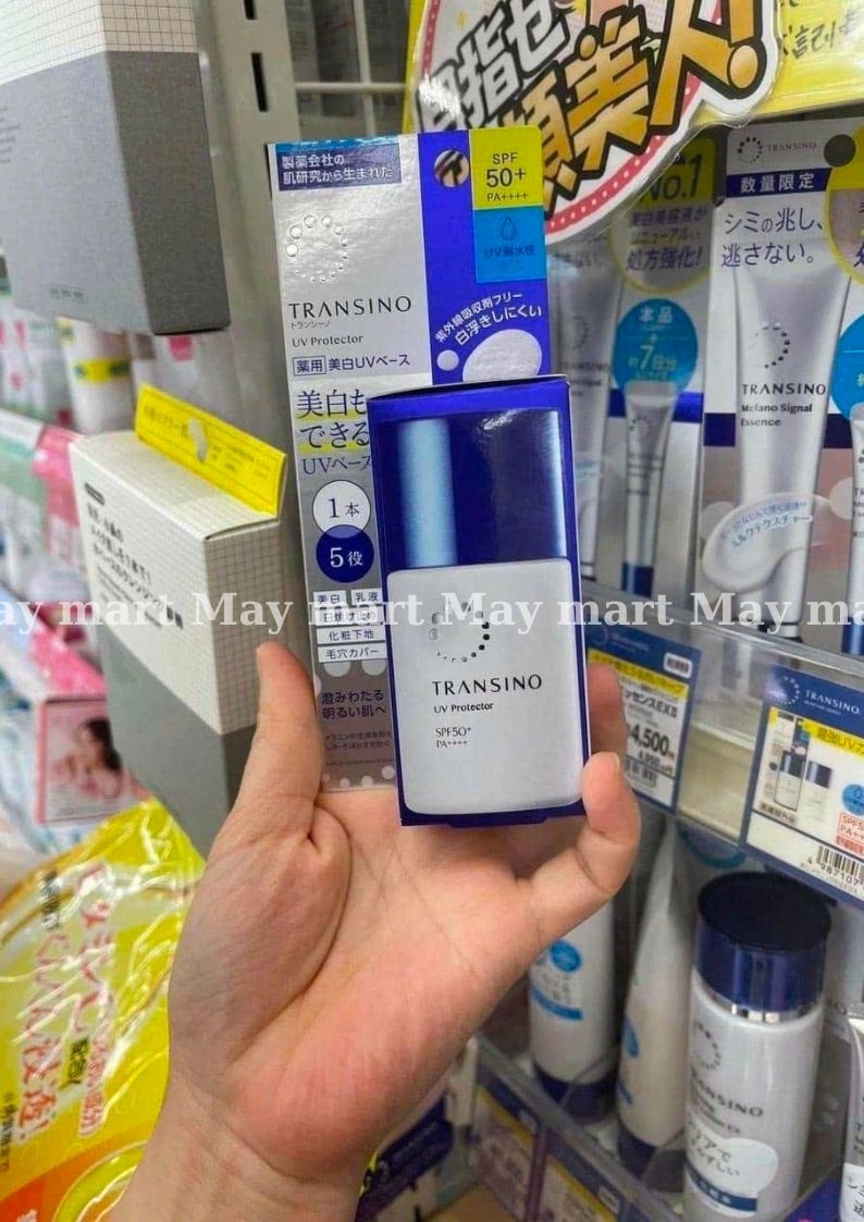 Kem Dưỡng ngày, Chống nắng, Trắng da mờ Nám, tàn nhang Transino Whitening Day Protector Nhật Bản