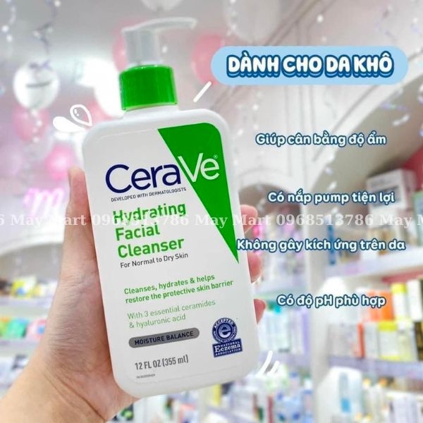 Sữa Rửa Mặt CeraVe Sạch Sâu Cho Da Thường Đến Da Dầu 473ml