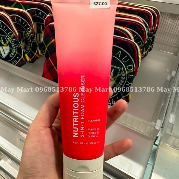 Sữa rửa mặt lựu đỏ ESTEE LAUDER Nutritious 2-in-1 Foam Cleanser 125ml (Mẫu Mới - Date 2026)