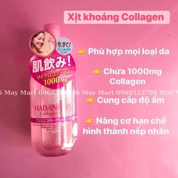 Xịt Khoáng Collagen Hadanom