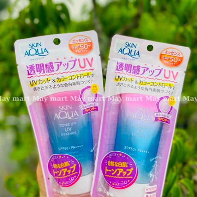 Kem Chống Nắng Nâng Tông Da Skin Aqua Tone Up UV Essence SPF 50+ PA++++ 80g - Nội Địa Nhật