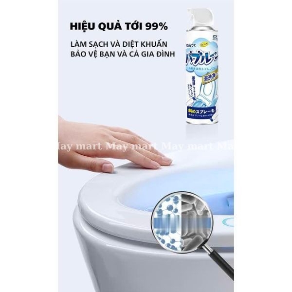 CHAI XỊT BỌT VỆ SINH TOILET, NHÀ TẮM ĐA NĂNG
