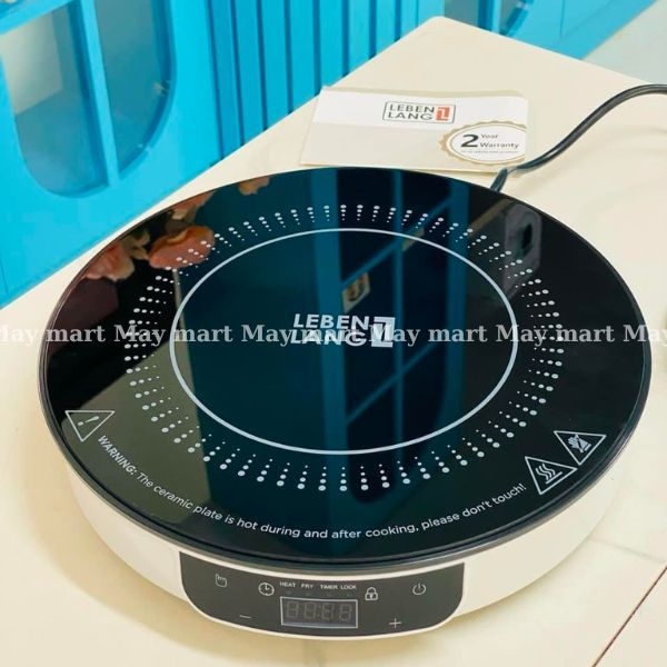 Bếp từ đơn LEBENLANG LBII5505 mặt kính chịu lực, có chức năng hẹn giờ, cài đặt thời gian nấu, công suất 2000W