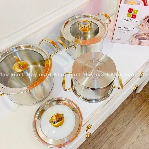 Bộ Nồi 3 Món Inox Cao Cấp MISU LOUIS