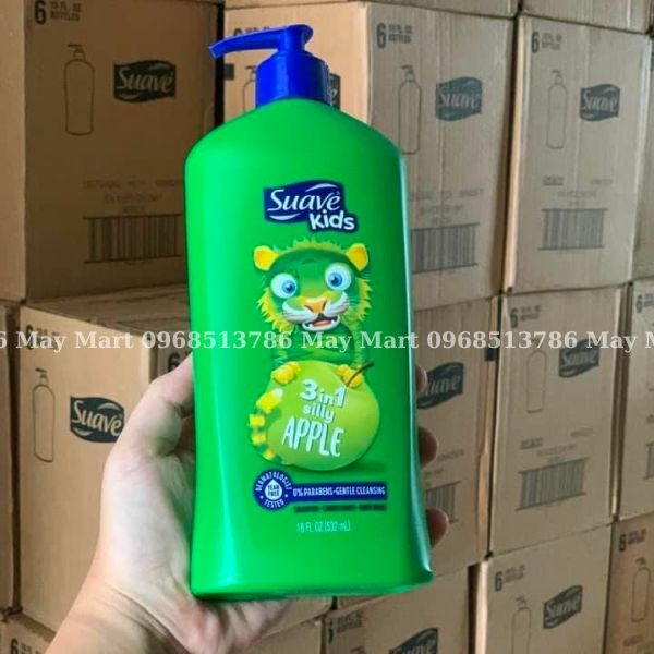 Sữa tắm gội xả Suave Kids 3in1