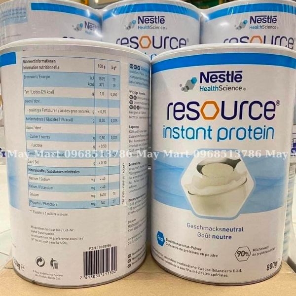 Sữa Resource Instant Protein Dành Cho Người Tiểu Đường, 800 G