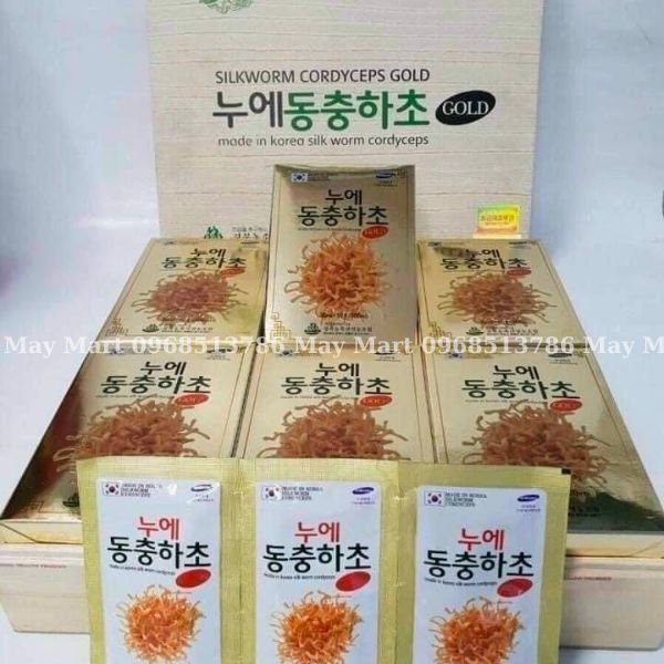 NƯỚC ĐÔNG TRÙNG HẠ THẢO HỘP GỖ TRẮNG  60 GÓI * 30ML