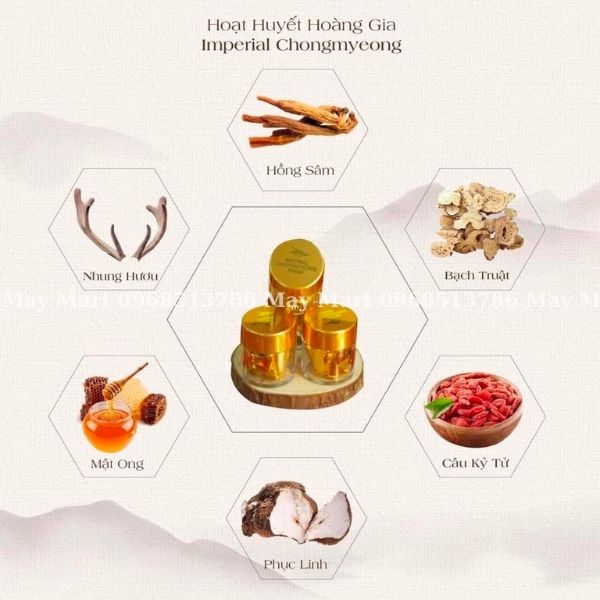 An Cung 60 Viên Imperial Chongmyeong Hwan – Hoạt huyết hoàng gia 3,75g x 60 viên