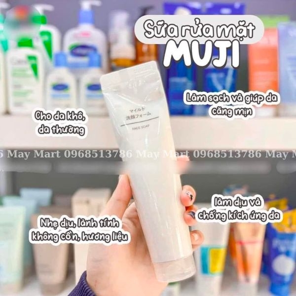 Sửa rửa mặt Muji 120g