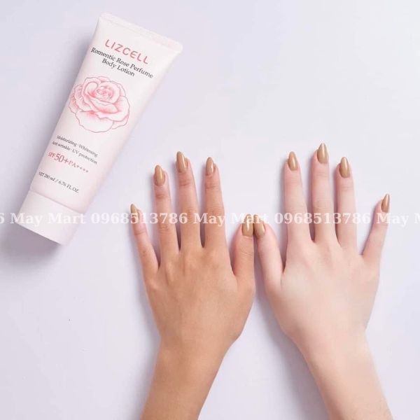Sữa Dưỡng Thể Cao Cấp Hương Nước Hoa Lizcell Romentic Rose Nâng Tone 200Ml