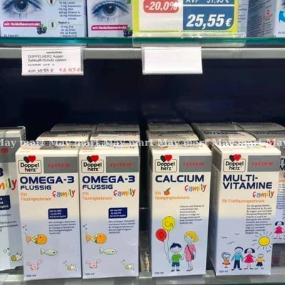 Viên Nhai Doppelherz System OMEGA 3 Family, 60 Viên