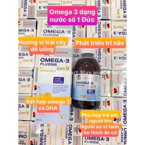 Viên Nhai Doppelherz System OMEGA 3 Family, 60 Viên