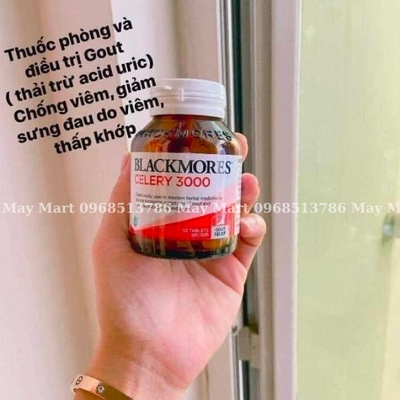 Viên uống hỗ trợ cải thiện gout Blackmores Celery 3000 của Úc 50 viên