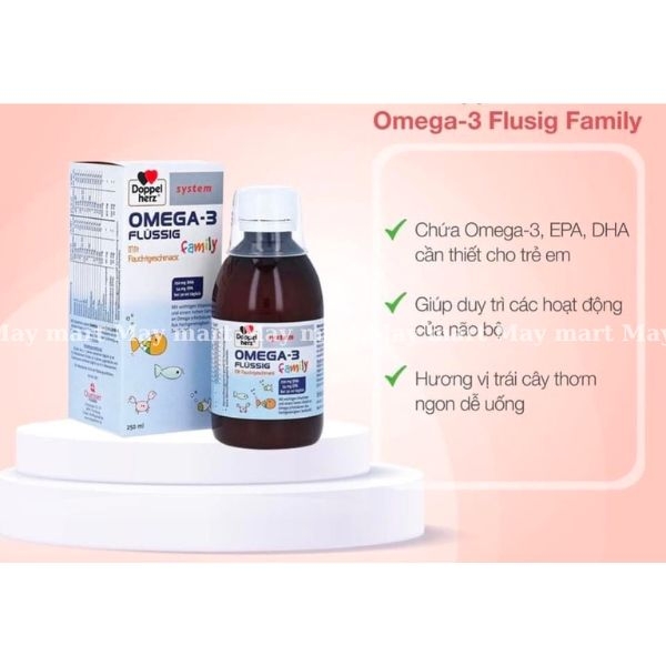 Viên Nhai Doppelherz System OMEGA 3 Family, 60 Viên