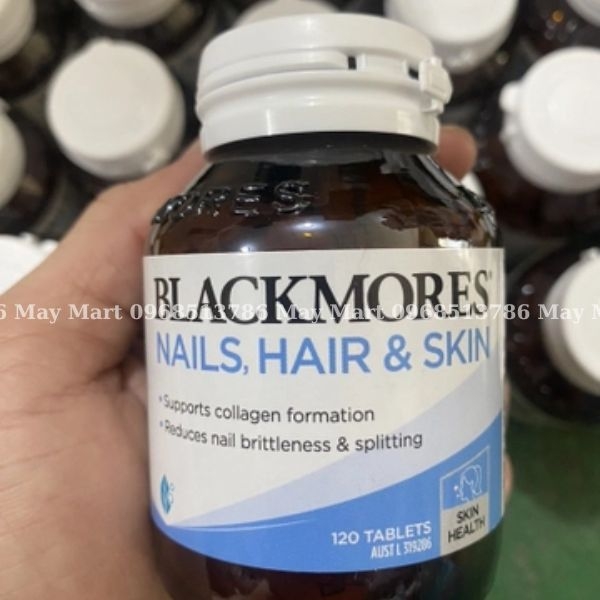 Viên uống Blackmores Nails Hair & Skin hỗ trợ đẹp Da Tóc và Móng