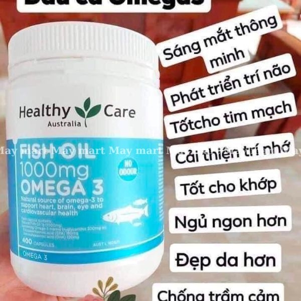 Viên Uống Dầu Cá Healthy Care Fish Oil 1000Mg Omega 3 400 Viên