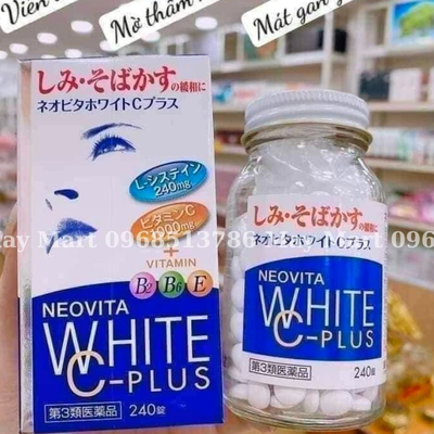 VIÊN UỐNG TRẮNG DA TRỊ THÂM SẠM, NÁM TÀN NHANG Vita White Neovita White C-Plus Nhật Bản.