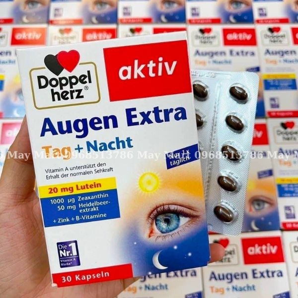 Thuốc Bổ Mắt Doppelherz Augen Extra Tag Nacht, 30 viên