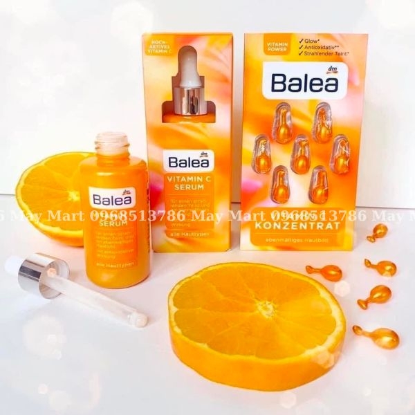 Serum Vitamin C Balea Đức sáng da mờ thâm nếp nhăn ngăn ngừa lão hóa